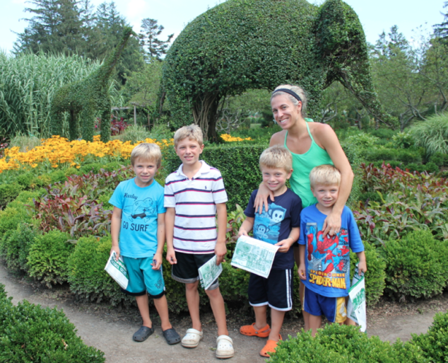 Audrey McClelland and her sons