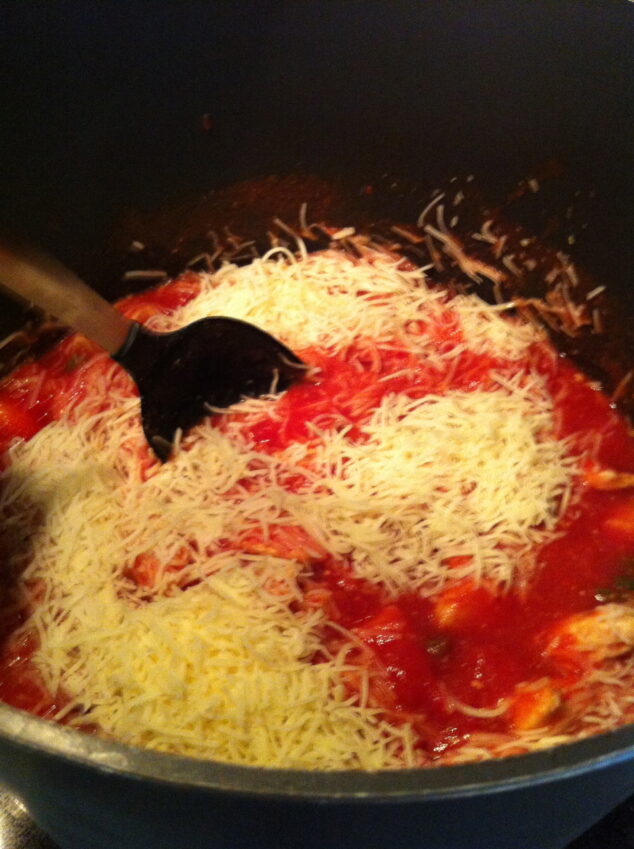 Cheesy Chicken and Pasta Casserole: from Hunt’s Signature Recip