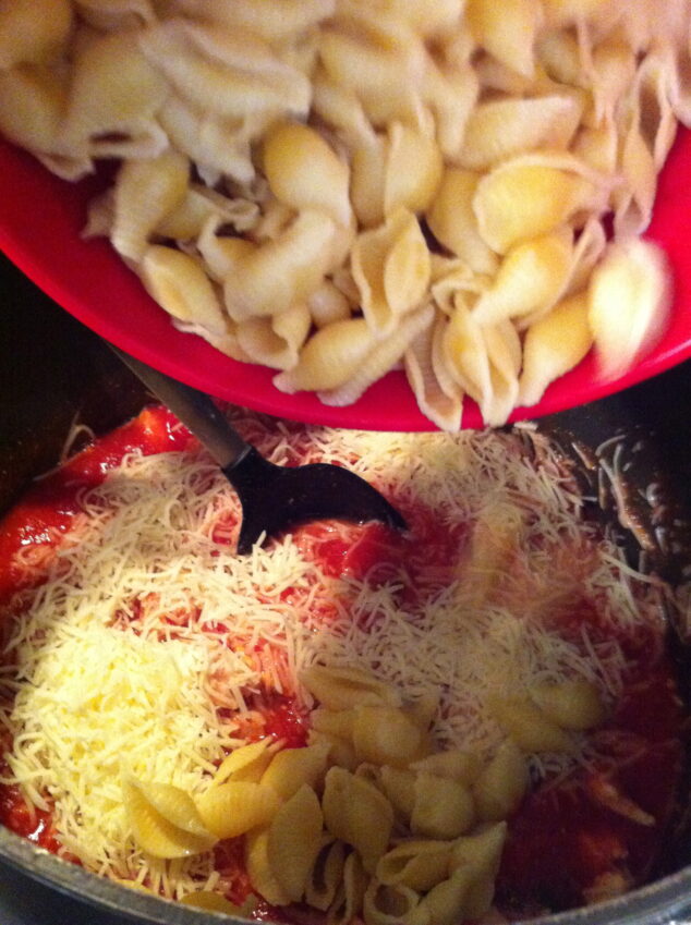 Cheesy Chicken and Pasta Casserole: from Hunt’s Signature Recip