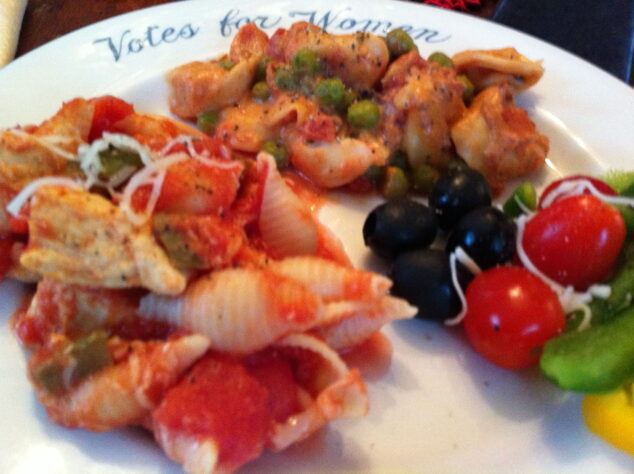 Cheesy Chicken and Pasta Casserole: from Hunt’s Signature Recip
