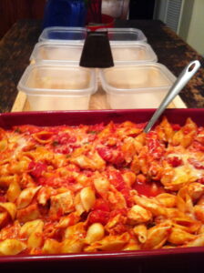 Cheesy Chicken and Pasta Casserole: from Hunt’s Signature Recip