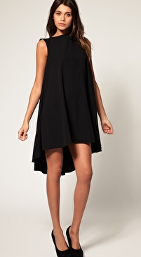 dip hem dress asos
