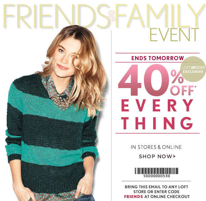 Loft coupon code feb 2018