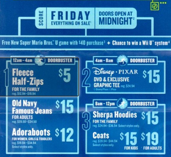 Old navy deals black friday 2018