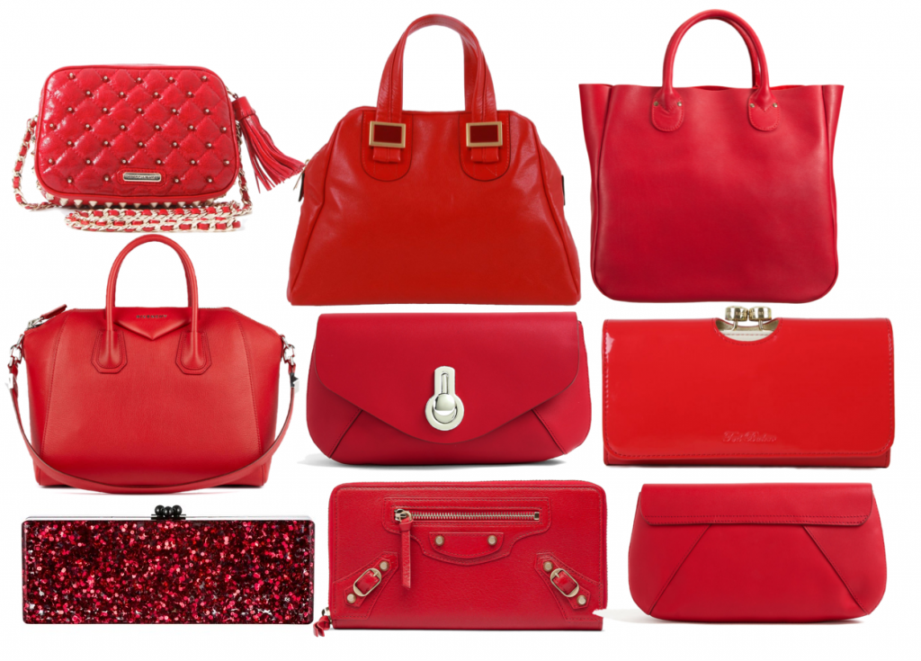 Fashion Inspiration for the Day Red Handbags for the Holidays