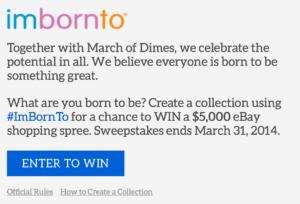 ebay curate for a cause