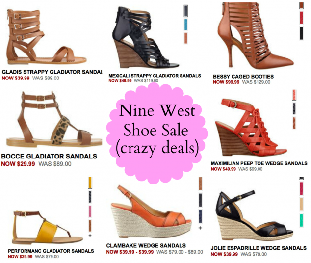 nine west clearance sale