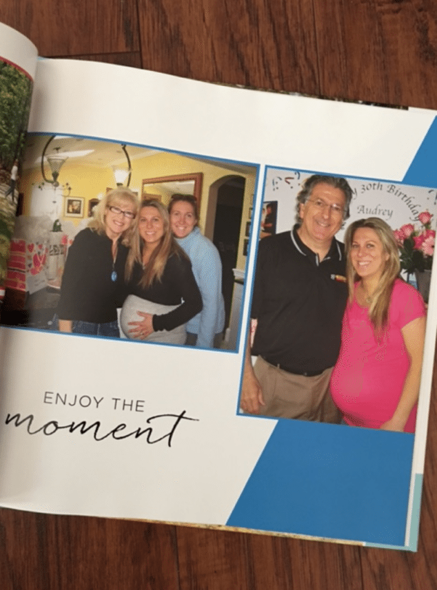 Here I am with my father, mom and sister on my 30th birthday and 9 months pregnant with my 4th son Henry! I was – indeed – enjoying the moment!