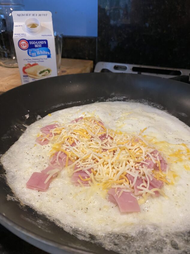 Egg White Ham and Cheese Omelette Recipe - Stylish Life for Moms